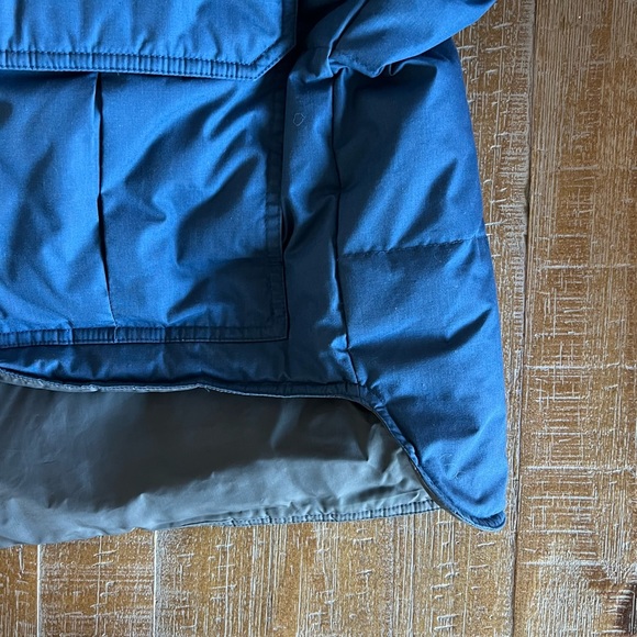 REI Vintage Blue Full Zip Snap Lined GooseDown Puffer Winter Vest Men's Large - Picture 7 of 7